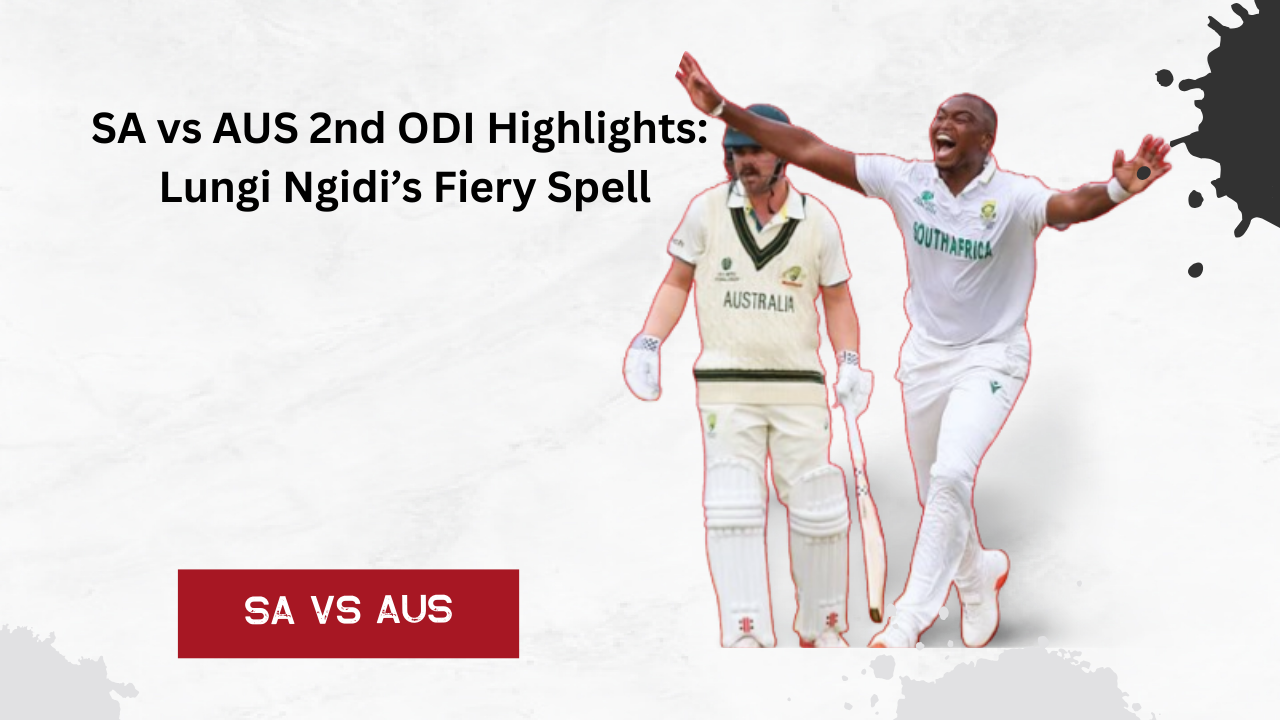 SA vs AUS 2nd ODI Highlights: Lungi Ngidi’s 5-Wicket Haul Seals Series for South Africa at Great Barrier Reef Arena